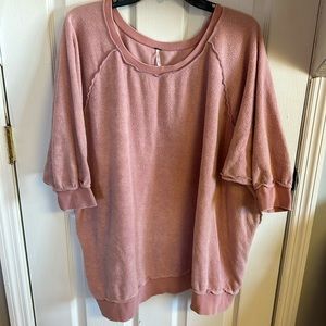 Free people over sized women’s fleece sweatshirt